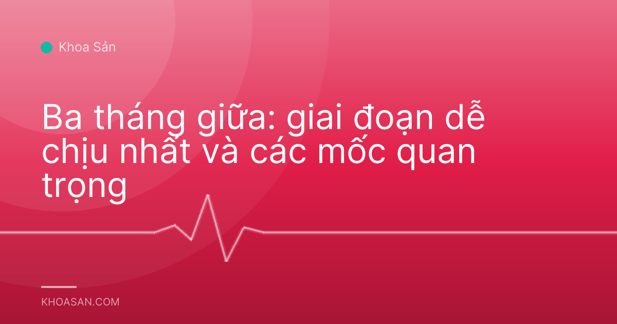 Ba tháng giữa: giai đoạn dễ chịu nhất và các mốc quan trọng